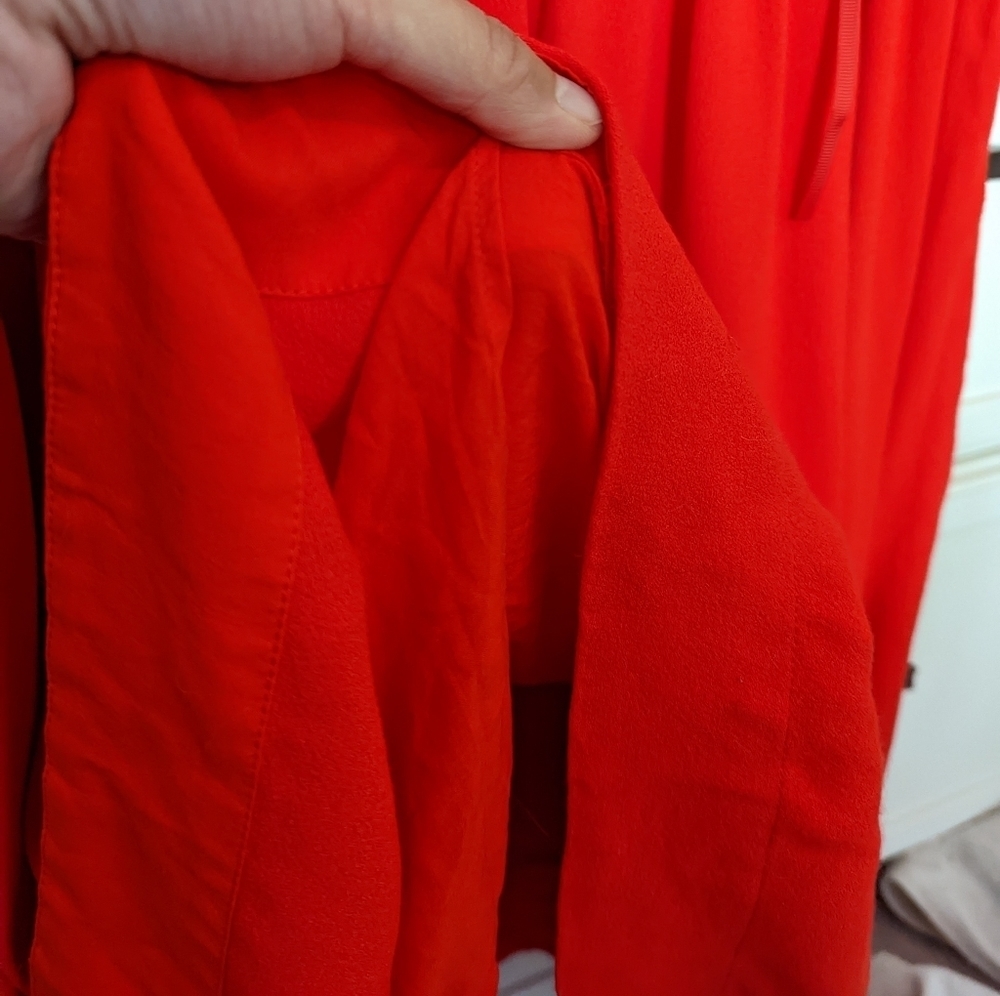 π₯ Host Pick π₯ MAJE Red Rutta Ruffled Crepe Mini Dress - Picture 9 of 16